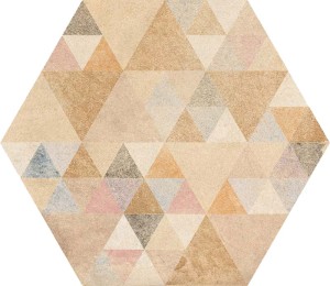 Vives Laverton Hexágono Benenden Multicolor 23x26,6 płytki patchworkowe gresowe