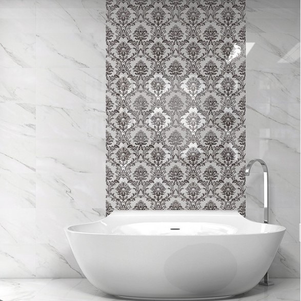 Płytki marmuropodobne białe Geotiles Agora Blanco 31,6x60 dms 45992