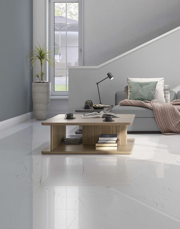 Halcon Barbados White Brillo 60x60 płytka gresowa imitująca marmur 133086