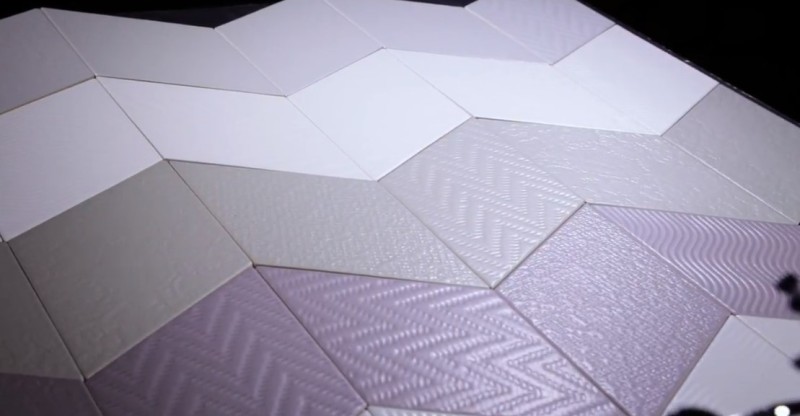 Płytki podlogowe,ścienne Equipe Rhombus Violet 14X24 20945