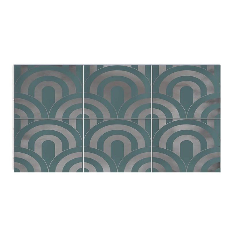 Vives Hanami Takada Turquesa Plata 23x33,5 płytki ścienne 153388