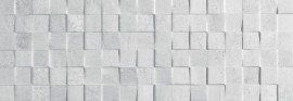 Płytki imitujące szary beton Porcelanosa Rodano mosaico Caliza 33,3x100 62701