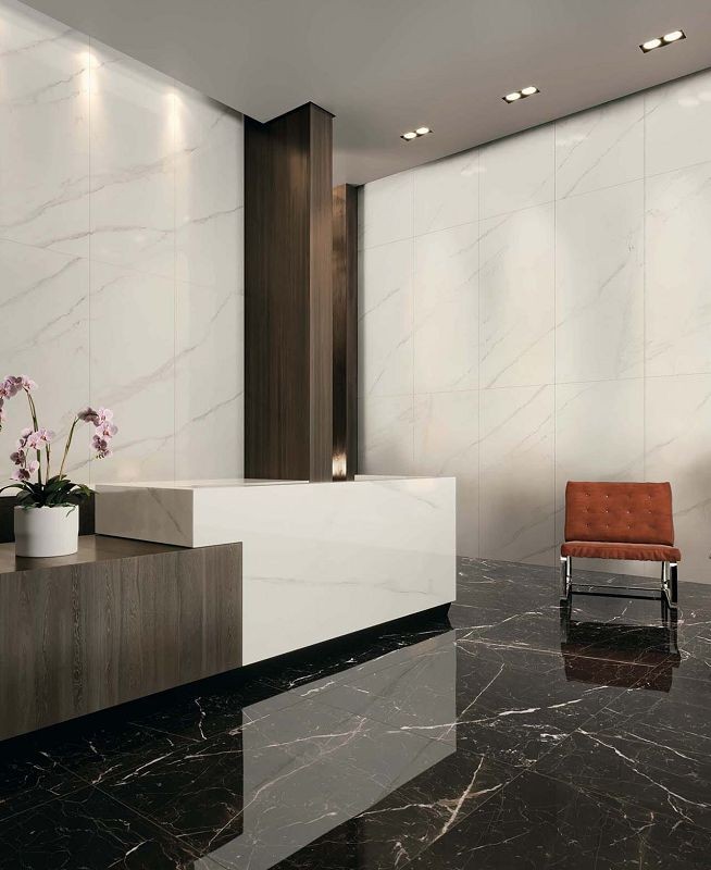 Cercom To Be Marble Portoro Lux 60x120 płytki gresowe imitujące marmur 120498