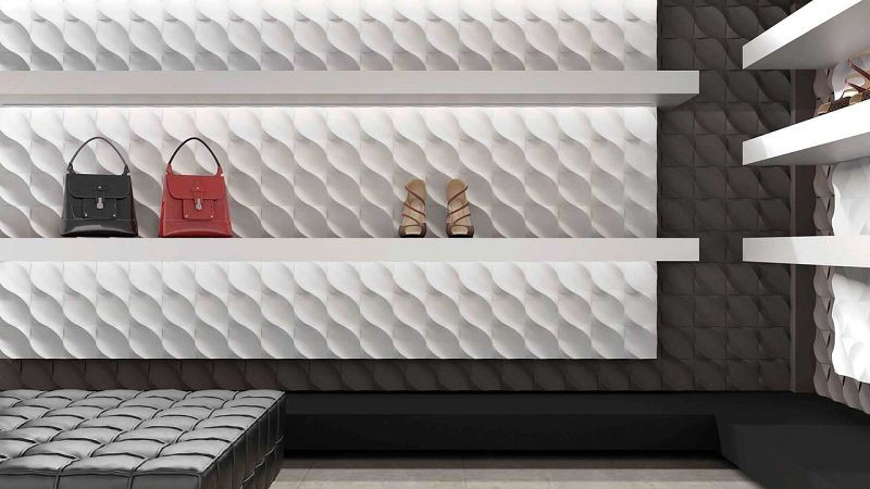 WOW Wave Ice White Matt 12,5x12,5 płytka ścienna 158079