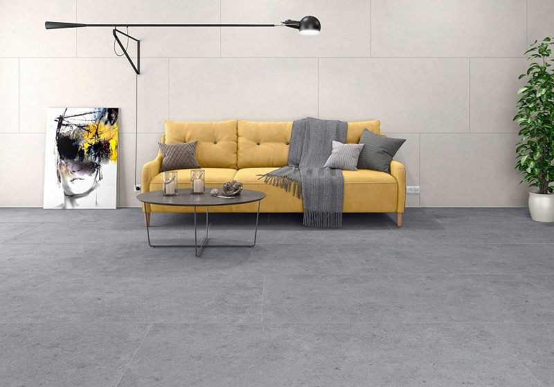 Mykonos Atrio Coal Rect. 60x60 płytki gresowe imitujące beton 144916