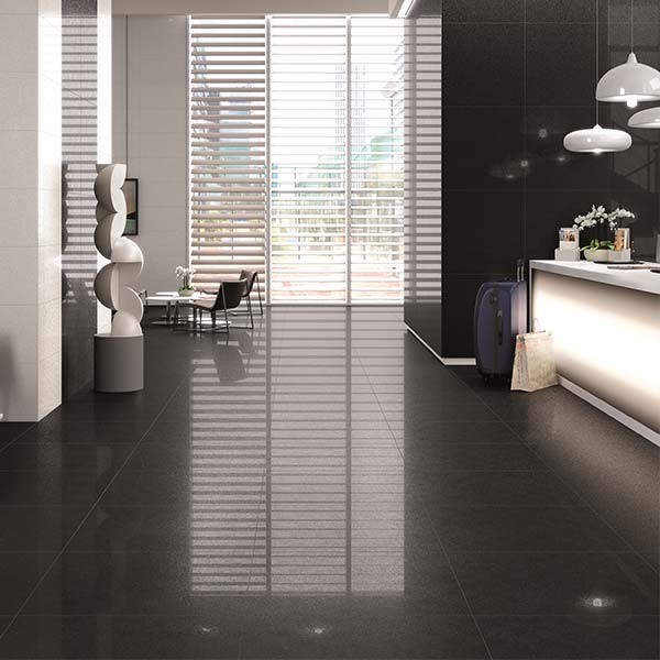 Płytki podłogowe czarne Azteca Smart Lux Black 30x60 9458