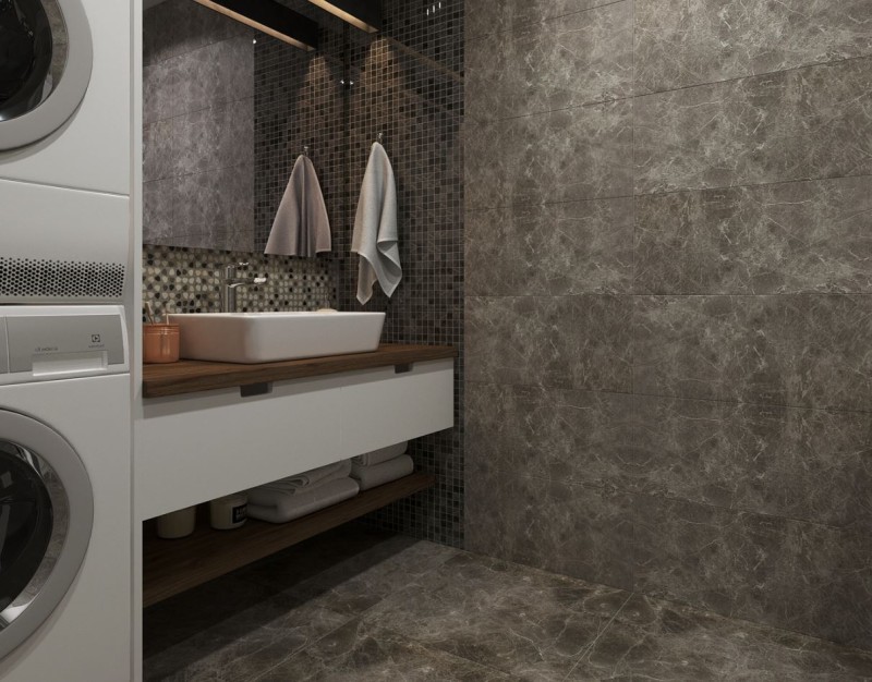 Marmur brąz cięką beżowa żyła Fioranese Marmorea 2 MM718R Amani Grey R 74x148 72482