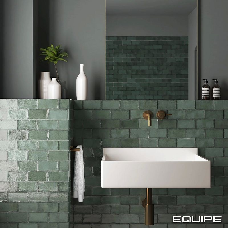 Equipe Altea Pine Green 10x10 płytki cegiełki rustykalne 126674