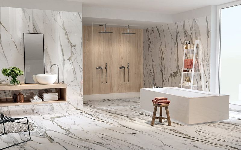 Fondovalle Infinito 2.0 Calacatta Gold Glossy 60x120 płytki gresowe imitujące marmur 131681