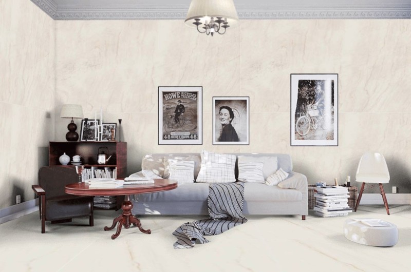 Płytki imitujące marmur ekri Marazzi Grande Raffaello Lux 120x120 36854