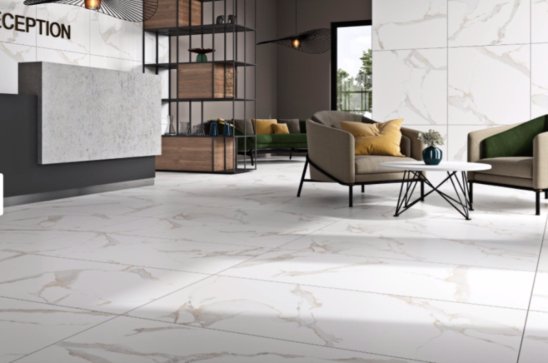 Marmur biały szraro-beżowa żyła Intermatex Domus Bianco 60x60 crt,jc 100337