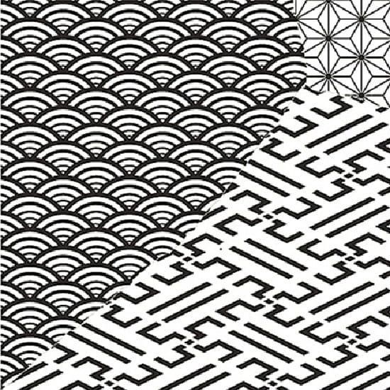 Fioranese Kintsugi Japan-Mix B&W Lucido 20x20 KTJX201 płytki patchwork gresowe 130308