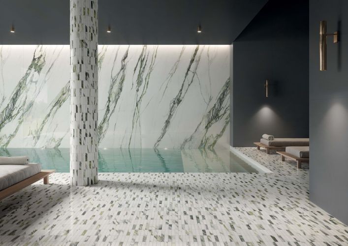 Italgraniti Charm Experience Calacatta Green Lappato 60x120 płytki gresowe imitujące marmur 133853
