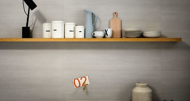 Płytki ścienne, jasno szare Marazzi Materika Struttura Grigio 40x120 37282