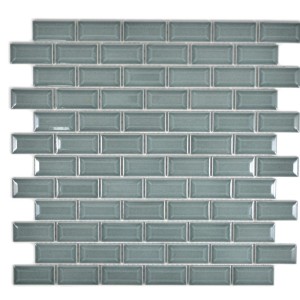 Mozaika monokolor szara małe cegiełki połysk Metropol MM 0507 30,0 x 30,0