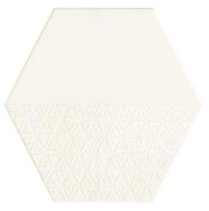 Realonda Opal Deco White 28,5x33 płytki heksagonalne