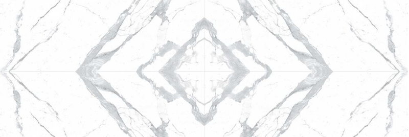 Płytki duże lustrzane odbicie biały marmur z rysunkiem Laminam I Naturali Bianco Statuario Venato Book Match 5 100x300 58180