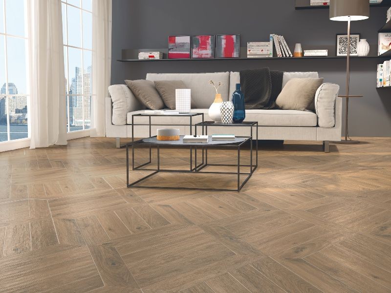 APE Chevron Oregon Roble A 9,8x46,5 płytka gresowa 159474