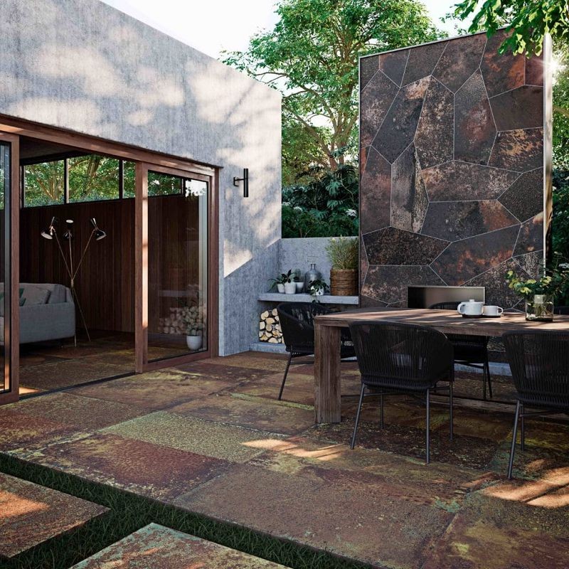 Aparici Corten Oxidum Natural 59,55x59,55 płytka gresowa metalizowana 109087