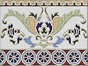 Płytki dekoracyjne Mainzu Zócalo Coimbra y Evora Cenefa C-24 15x20