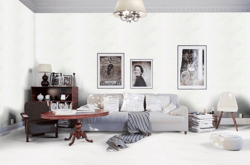 Płytki imitujące marmur biały Porcelanosa Thassos 45x120 ag 15789