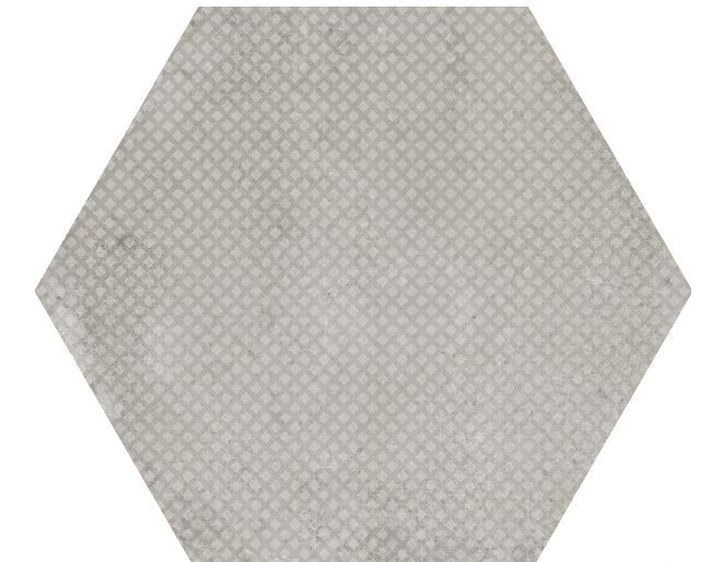 Płytki heksaganalne patchwork szary Equipe Hexagon Urban Melagne Silver 29,2x25,4 99530