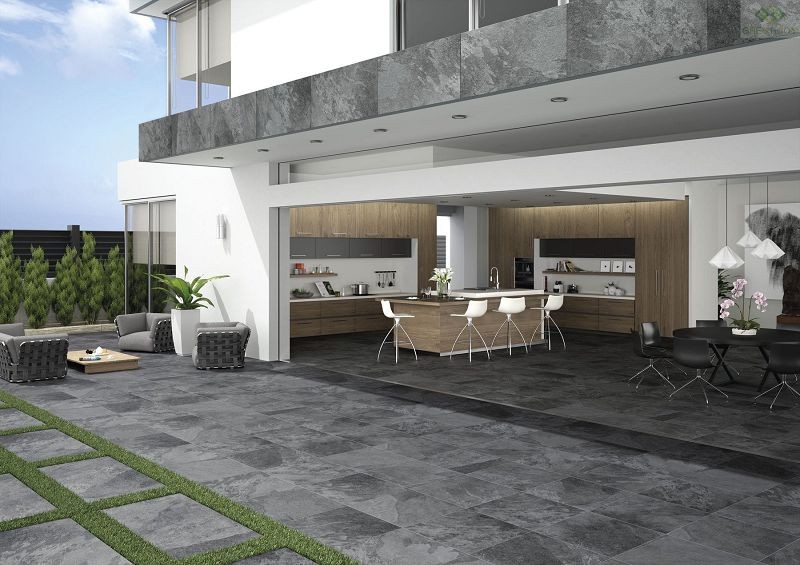 Rocersa Axis Black 60x60 płytki kamienne gresowe 150425