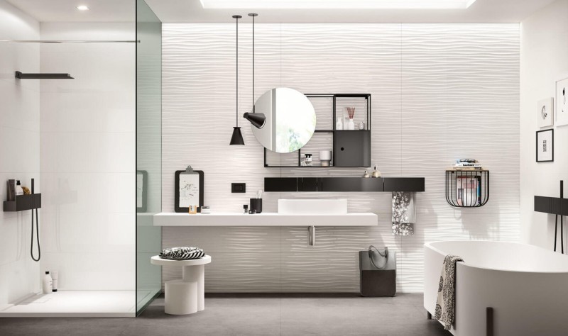 Płytki ścienne białe gładkie Marazzi Essenziale Lux mmfk 40x120 15834