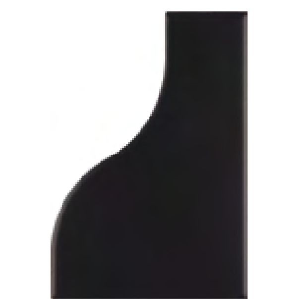 Equipe Curve Black Matt 8,3x12 płytki ścienne dekoracyjne 127468