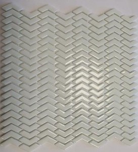 Mozaika Dekoracyjna 098055 Enamel Angle White Mix Soft/Brillo 29,0x29,5