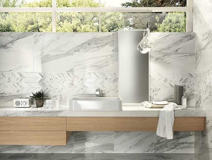 płytrka podłogowa marmurowa biala Nova Bell IMPERIAL Calacatta Bianco Lappato 60x120 tr 10162