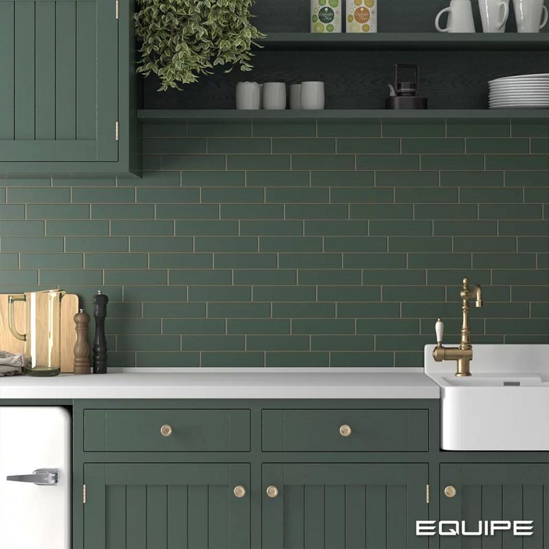 Equipe Costa Nova Laurel Green Matt 5x20 płytki cegiełki 127203