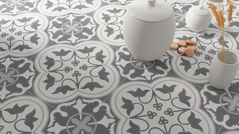 WOW Tradition Decor Grey 1 18,5x18,5 płytka gresowa 164500