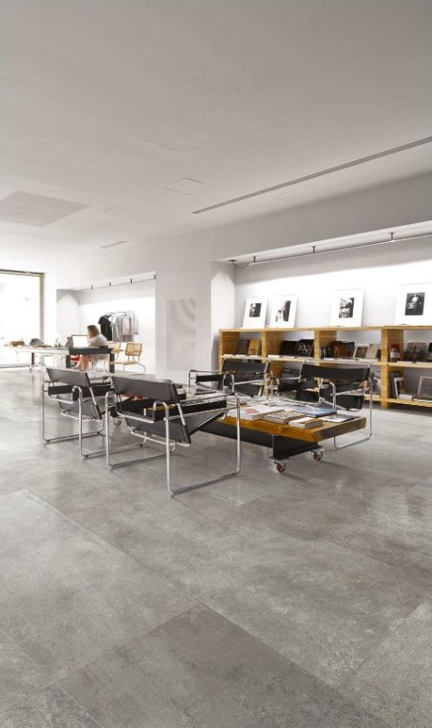Płytki podłogowe beton przetarty szare Florim Floor Gres Rawtech Raw- Dust natur 80x80 94718