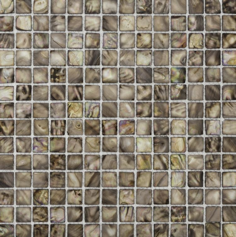 Mozaika z muszli brązowa perła Dell Arte Seashell Dark 30,5x30,5 100102