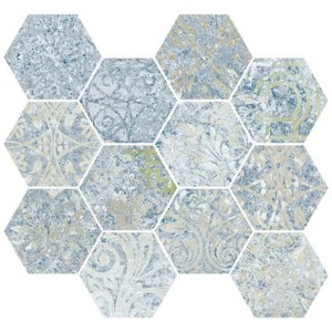 Aparici Bohemian Blue Natural Mosaico 28x30 mozaika gresowa patchwork