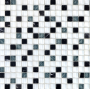 Mozaika mix szkło kamień mały kwadrat biało-czarny Metropol MM 1221 30,0 x 30,0 80350
