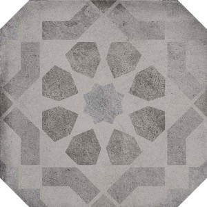 Vives Laverton Octógono Turgis Sombra 20x20 płytki patchworkowe gresowe