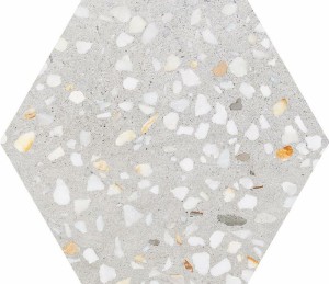 ITT Hexa Cezanne Pearl Matt 23x27 płytki heksagonalne imitujące lastryko