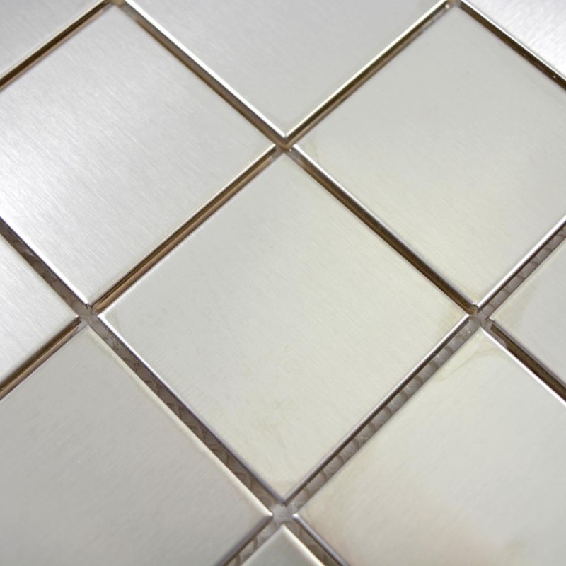 Mozaika aluminiowa srebrna duży kwadrat Metropol MM 0329 29,8 x 29,8 103080