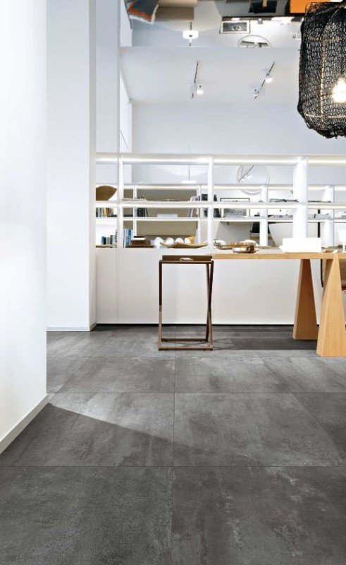 Płytki podłogowe beton przetarty szary Florim Floor Gres Rawtech Raw-Coal natur 80x180 94779