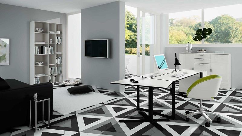 WOW Trapezium Floor Ice White Matt 9,8x23 płytka podłogowa 166021