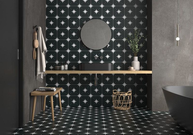 Geotiles Ponent Black 22,3x22,3 płytka gresowa patchwork 132727
