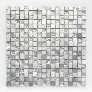 Mozaika metal mat kamień szklo srebrne Metropol MM 0125 30,0 x 30,0