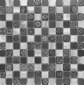 Dunin Metallic Allumi Grey Mix 23 30x30 mozaika metalowa