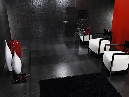 Płytki podłogowe czarne Azteca Smart Lux Black 30x60 9459