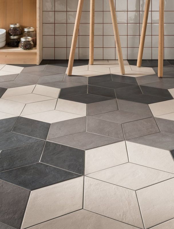 Marca Corona Chalk Dark Rombo 18,7x32,4 E757 płytki gresowe betonowe romby 143038