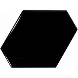 Equipe Scale Benzene Black 10,8x12,4 płytka ścienna