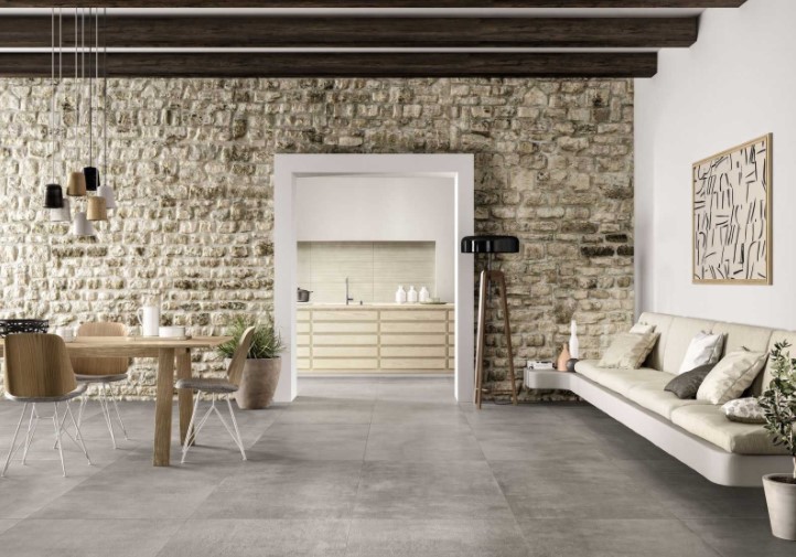 Gres postarzany szary kamień Marazzi Memento Taupe MO33 75x75 18214