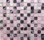 Mozaika mix szkło kamień mały kwadrat patchwork fioletowy różowy Metropol MM 1197 32,7 x 30,2 80301